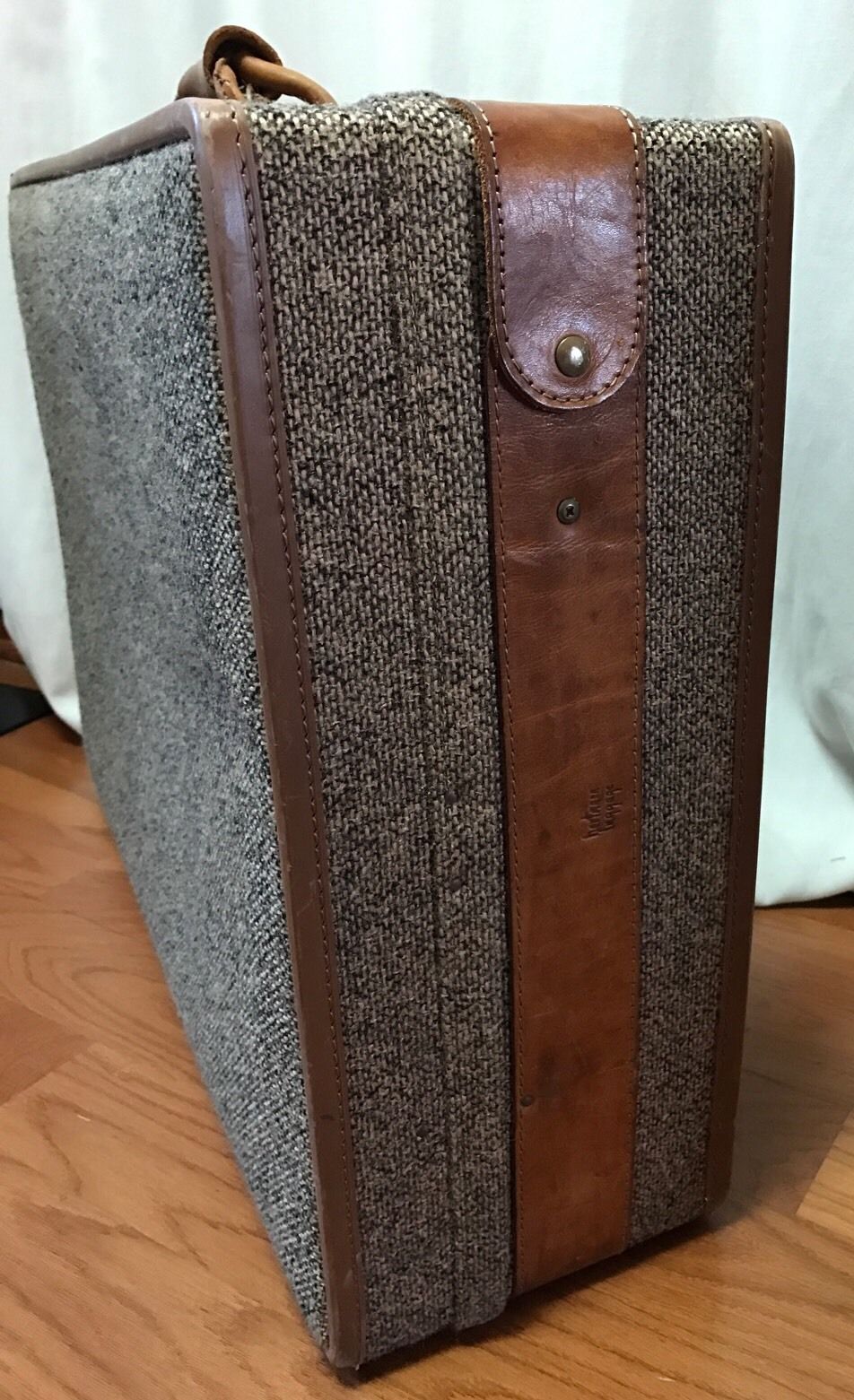 Vintage 70s Hartmann Tweed Suitcase With Hangers Mid Century By