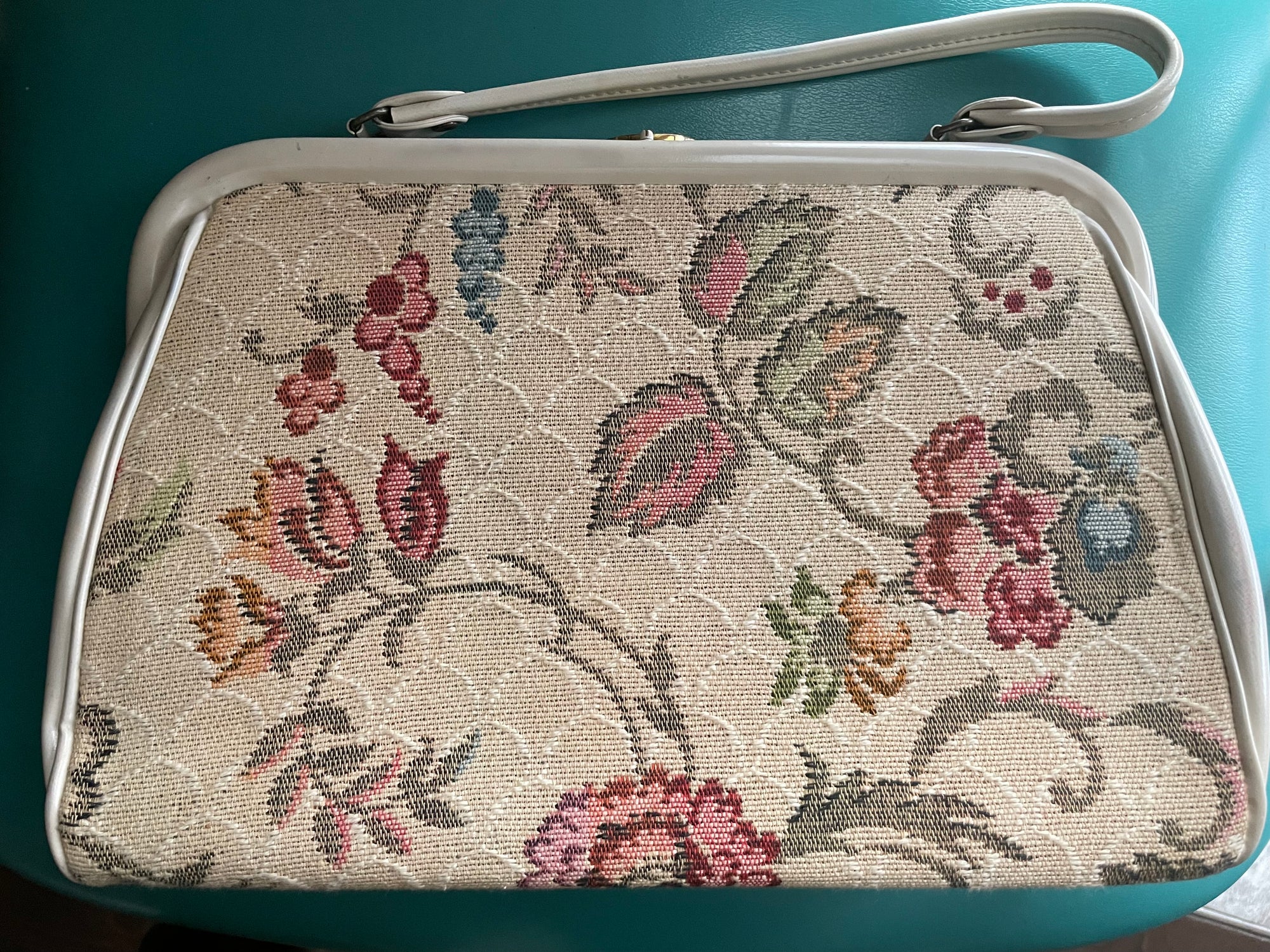 Vintage tapestry coin purse bag, 5”. #bag #purse... - Depop
