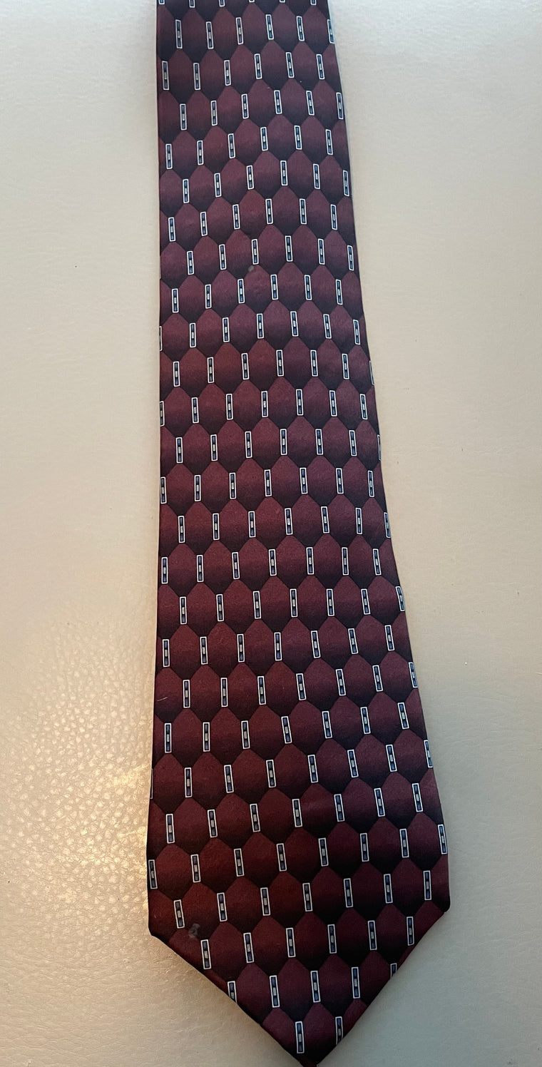 Ziggurat By Mulberry Neckwear 100% Silk Tie