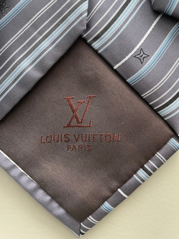 Louis Vuitton Logo Metallic Woven Scarf